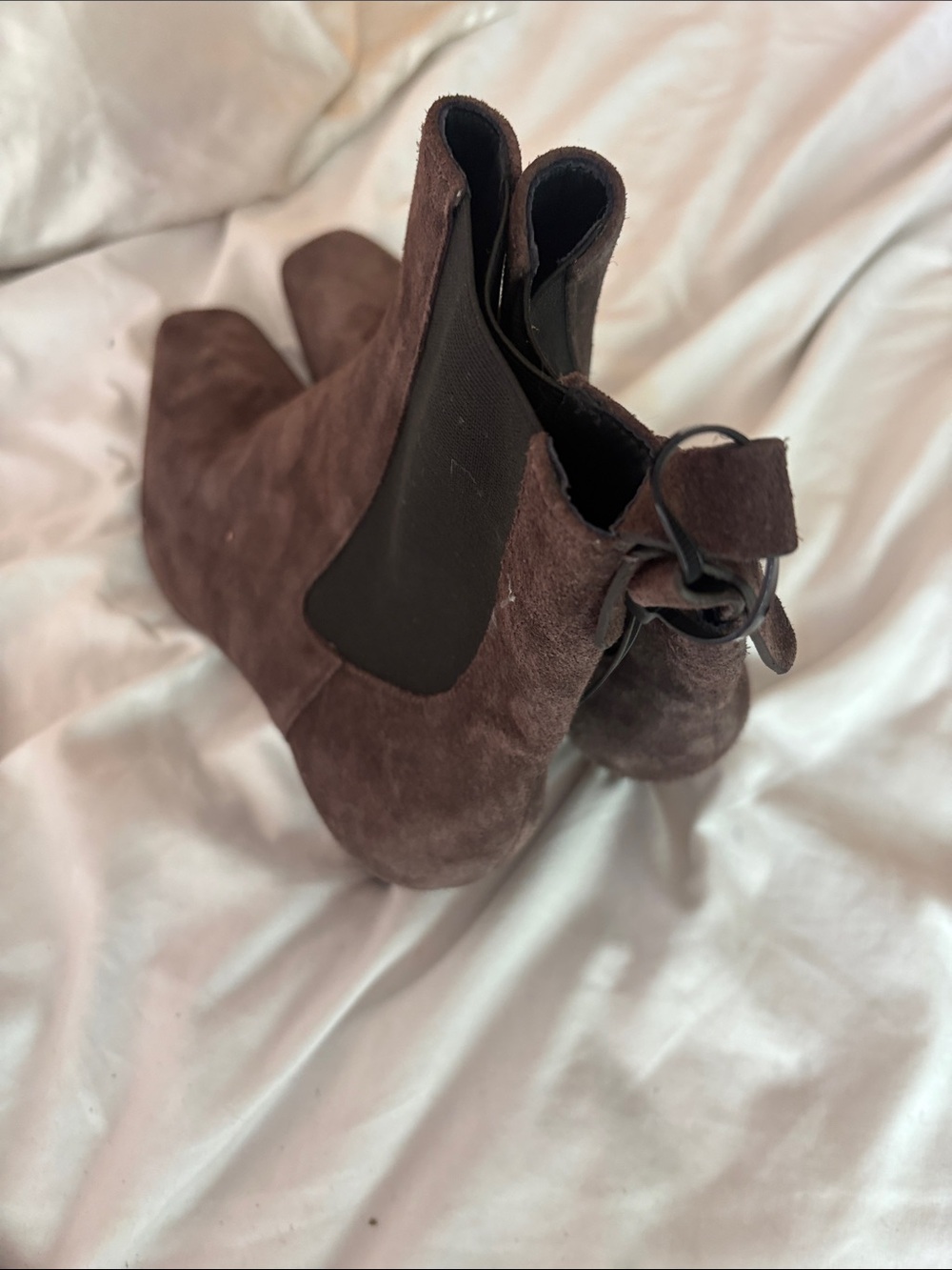 Reformation Brown Suede Chelsea Ankle Boots - Picture 2 of 3
